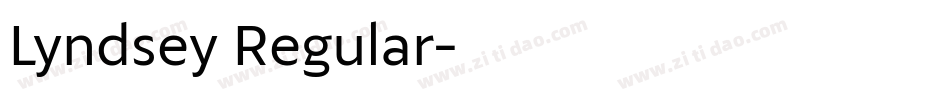 Lyndsey Regular字体转换